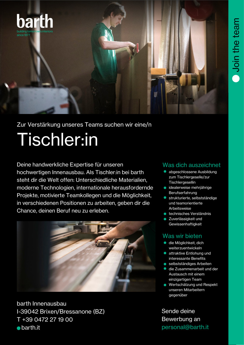 Tischler:in