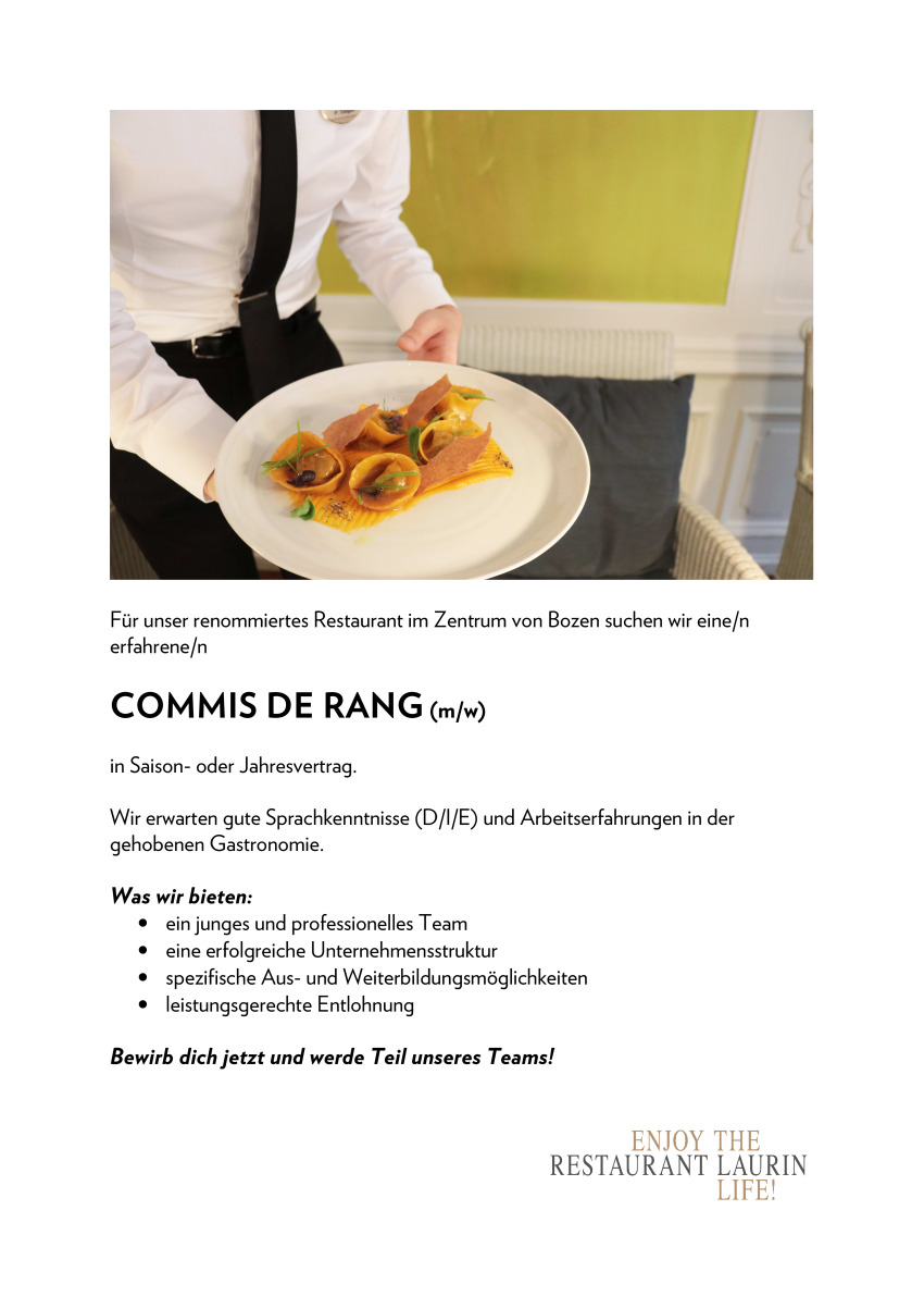 Commis de Rang (m/w)