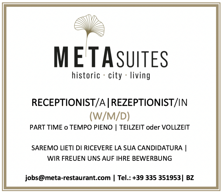 Receptionist / Rezeptionist/in