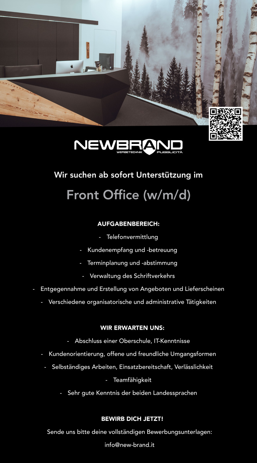 Front Office (w/m/d)