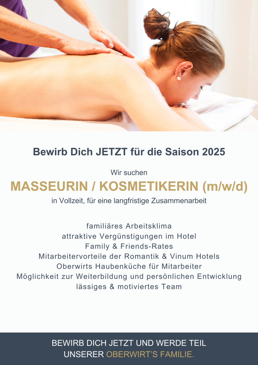 Masseurin / Kosmetikerin (m/w/d)