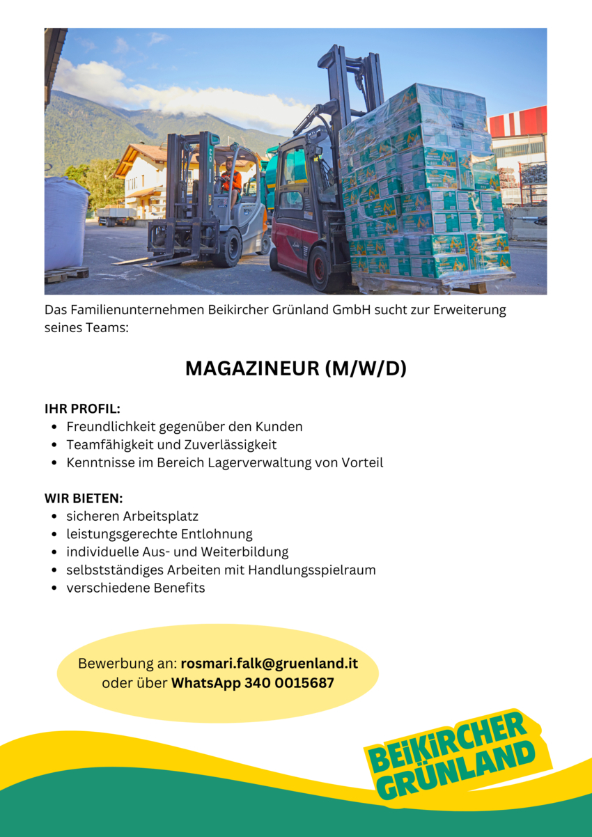 Magazineur (m/w/d)