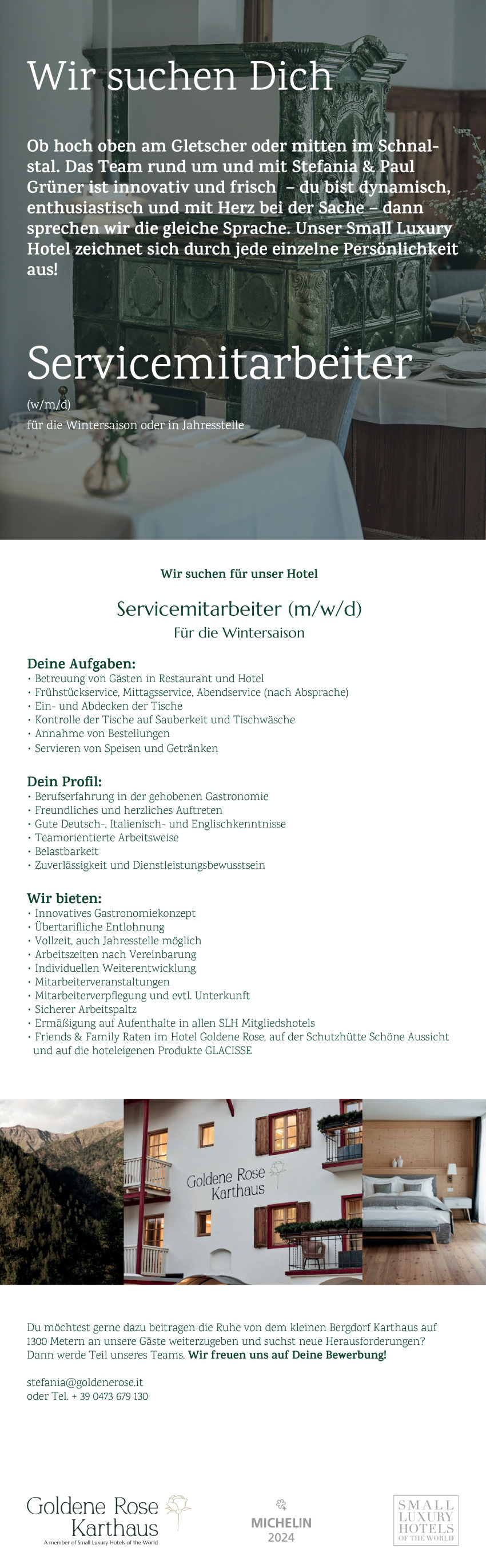 Servicemitarbeiter (m/w/d)