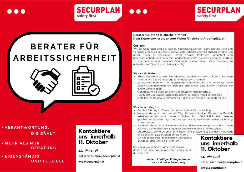 Berater für Arbeitssicherheit (m/w)