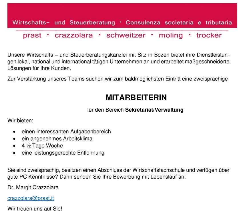 Sekretariat / Verwaltung (m/w/d)