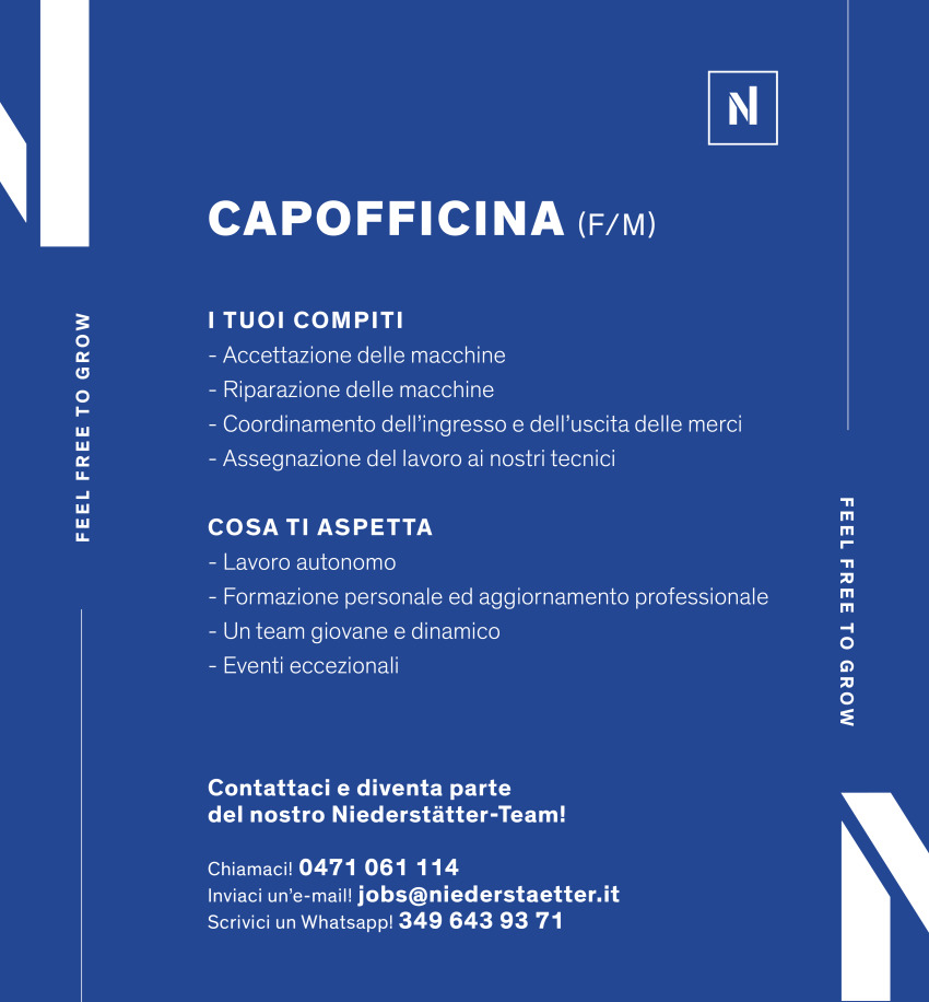 Capofficina (f/m/d)