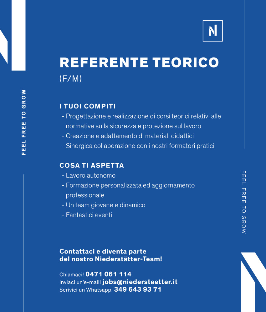 Referente teorico (f/m/d)