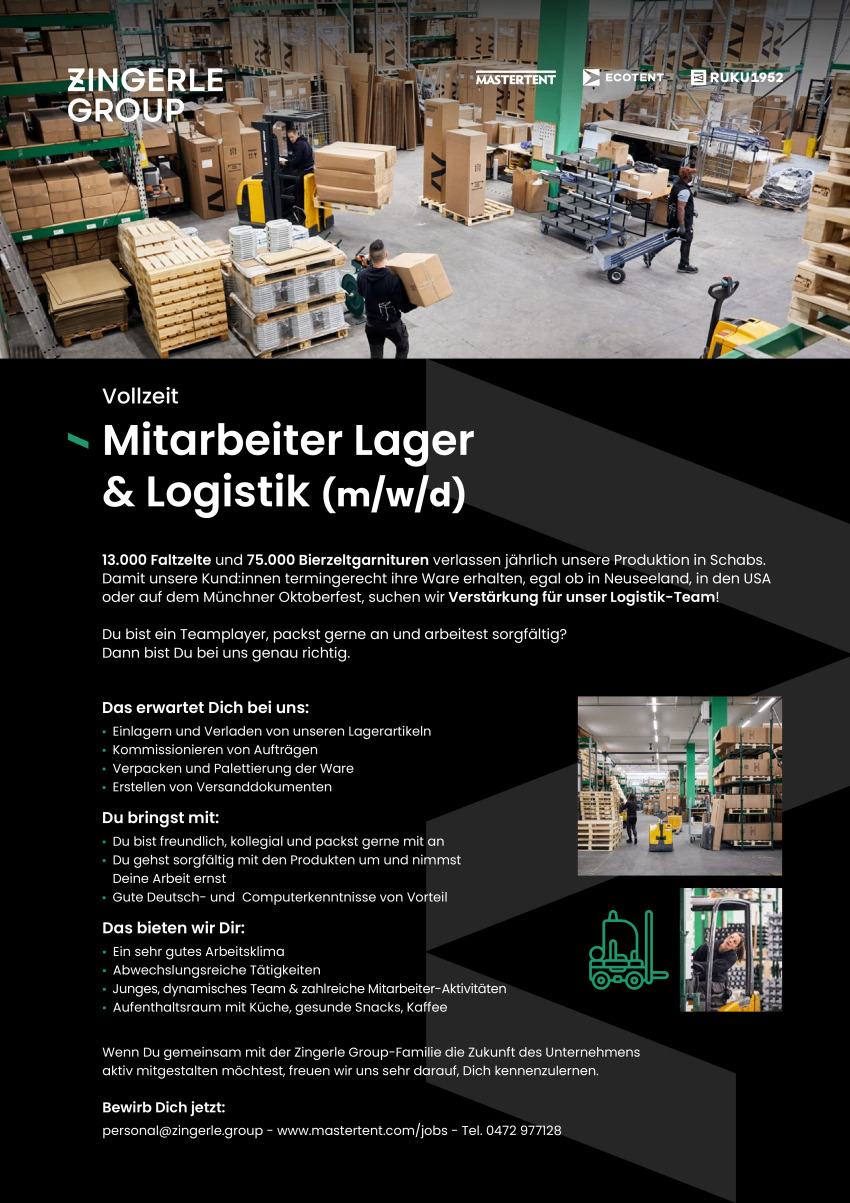 Mitarbeiter Lager & Logistik (m/w/d)