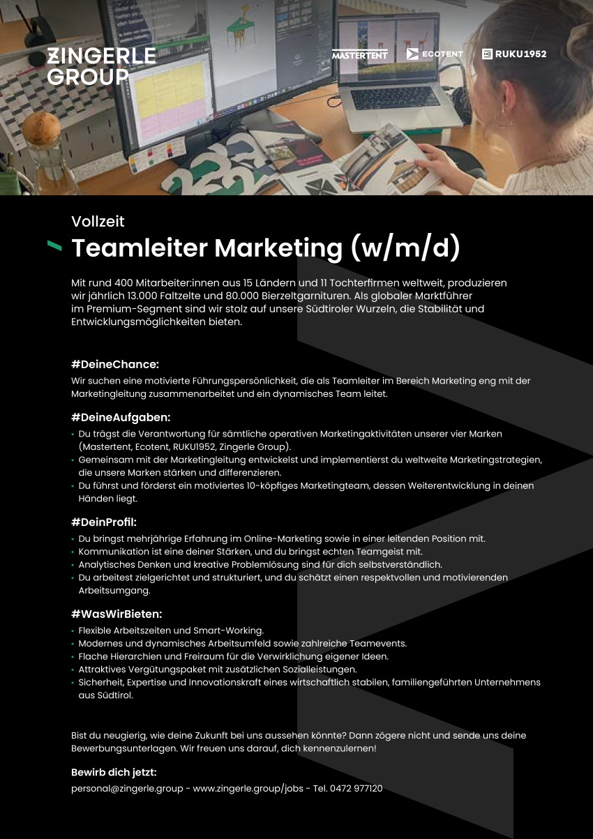 Teamleiter Marketing (w/m/d)