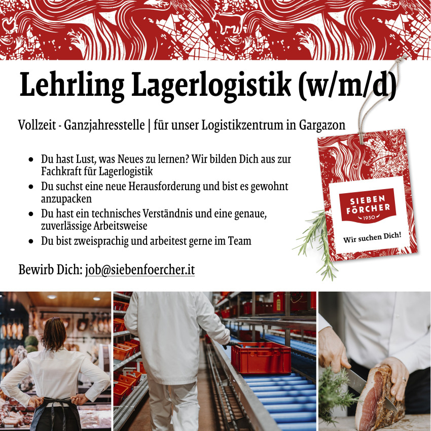 Lehrling Lagerlogistik (w/m/d)