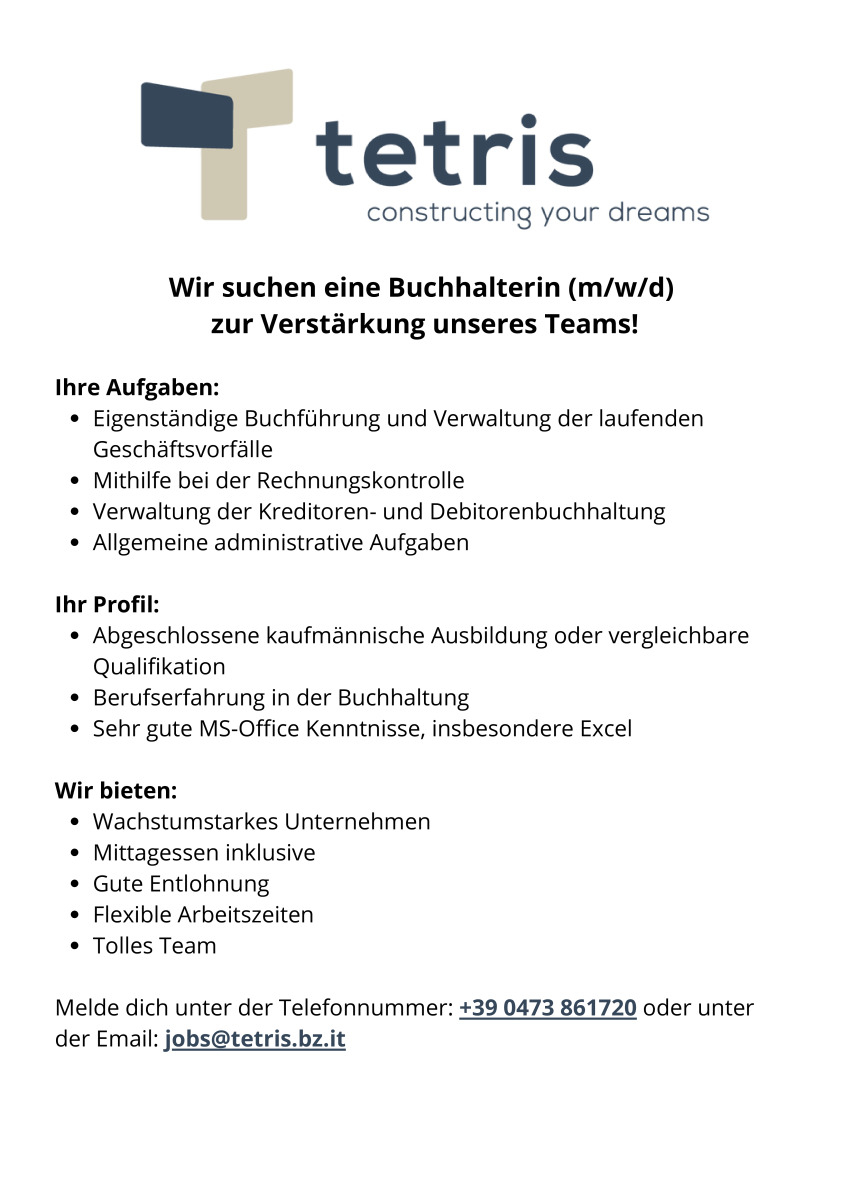 Buchhalter/in (m/w/d)