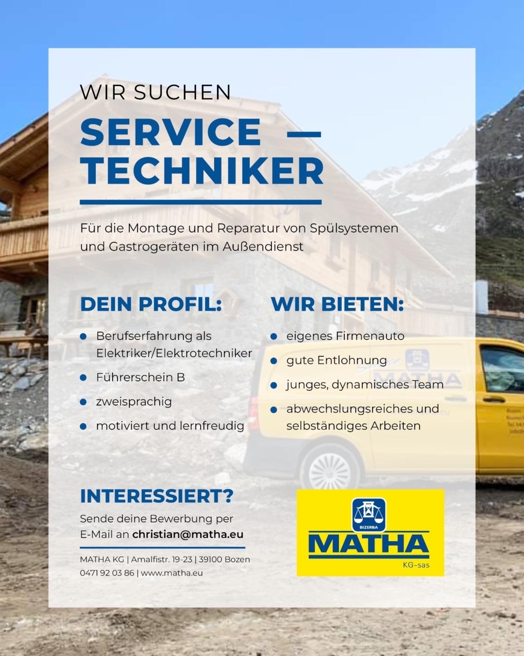 Servicetechniker (m/w/d)