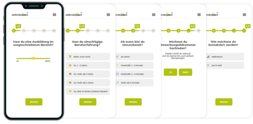 Wir sind die erste regionale Jobbörse mit integriertem Bewerbungsfunnel